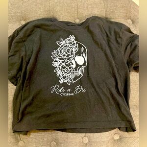 Black Ride or die Cyclebar crop